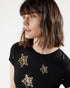 ROMAANA-Tops-Star Detail Fitted Tee- Ted Baker Romania